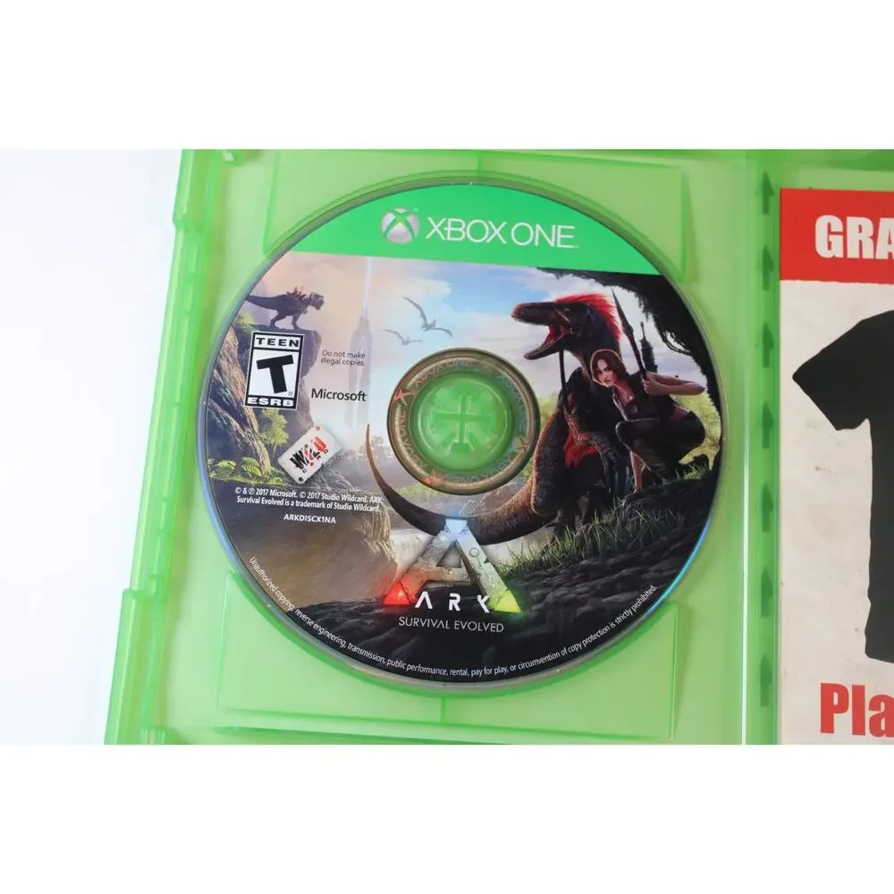Ark: Survival Evolved (Microsoft Xbox One, 2017) Authentic, Complete, Tested